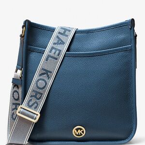 NWT Michael Kors Blue Leather Shoulder Bag